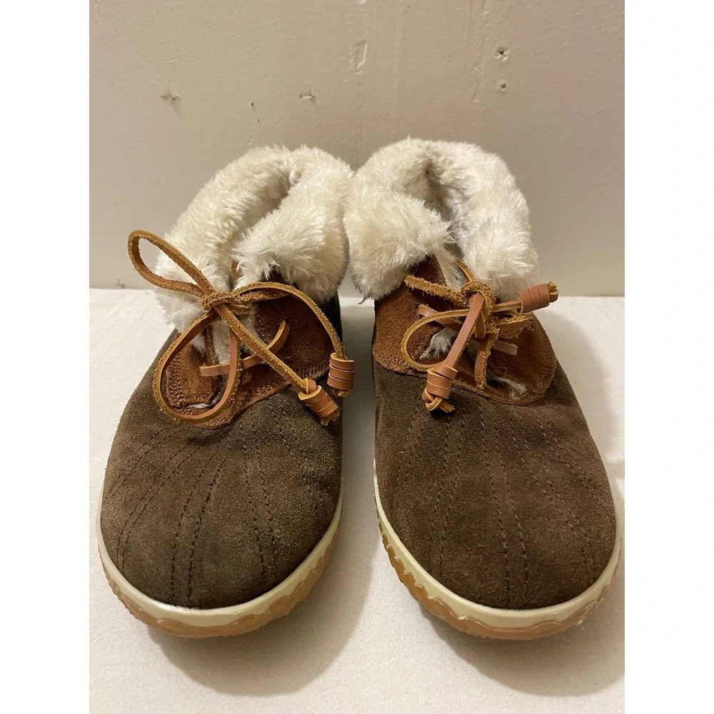 Sperry Top-Sider Women's Size 8 Brown Suede Leather Lace Up Ankle Boots‎